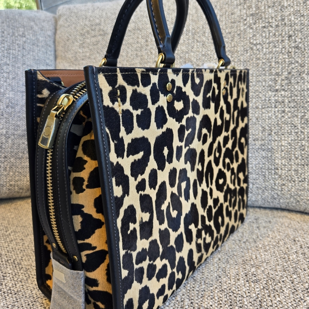 Coach Rogue 30 Leopard Print